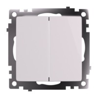 Переключатель 1-клавишный (механизм) Stekker GLS10-7107-01  250V 10А Катрин белый