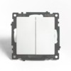 Переключатель 1-клавишный (механизм) Stekker GLS10-7107-01  250V 10А Катрин белый