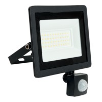 Прожектор светодиодный Saffit с выносным датчиком SFL80-50 IP65 50W 6400K черный
