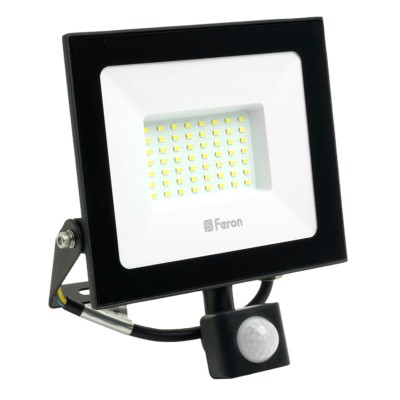 Прожектор светодиодный Feron с датчиком LL-908 IP44 50W 6400K