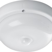 Светильник светодиодный пылевлагозащищённый с ИК-датчиком Feron AL3006 в пластиковом корпусе 8W 4000K 220V IP65 белый