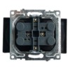 Розетка 2-местная б/з механизм Stekker GLS10-7113-05 250V 10А с защитной шторкой Катрин черный