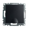 Розетка 1-местная с/з с крышкой механизм Stekker GLS16-7112-05 250В 16А с защитной шторкой Катрин черный