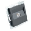 Розетка ПК 1-м RJ-45 механизм Stekker GLS00-7107-05 Катрин черный