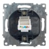 Розетка ПК 1-м RJ-45 механизм Stekker GLS00-7107-05 Катрин черный
