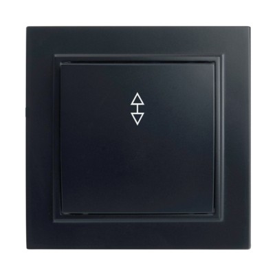 Переключатель 1-кл. Stekker PSW10-9005-03 250В 10А Эрна черный