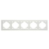 Рамка 5-местная горизонтальная Stekker PPFR00-9005-01 Эрна белый