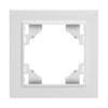 Рамка 1-местная Stekker PFR00-9001-01 Эрна белый