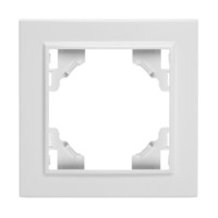 Рамка 1-местная Stekker PFR00-9001-01 Эрна белый