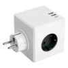 Разветвитель сетевой 3-местный с/з Stekker ADP16-23-21 250V 16A ABS пластик белый