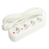 Удлинитель  четырехместный c/з Stekker HM06-40-05 3x1мм2 5м Home (У10-429) белый