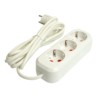 Удлинитель трехместный с/з  Stekker HM06-31-03 3x1мм2 3м Home (У10-002) белый