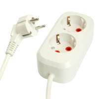 Удлинитель двухместный с/з  Stekker HM06-21-05 3×1мм2 5м Home (У10-001) белый