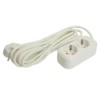 Удлинитель двухместный с/з  Stekker HM06-21-05 3x1мм2 5м Home (У10-001) белый