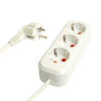 Удлинитель трехместный с/з  Stekker HM06-31-07 3×1мм2 7м Home (У10-002) белый