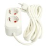 Удлинитель двухместный с/з  Stekker HM06-21-03 3x1мм2 3м Home (У10-001) белый