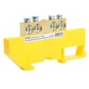 Шина”N” на изоляторе Stekker 8*12 на DIN-рейку 4 вывода желтый LD555-812-4