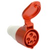 Розетка переносная ST-214 16А 380В 3P+PE IP44 RST16-214-44 Stekker