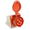 Розетка стационарная ST-114 16А 380В 3P+PE IP44 RST16-114-44 Stekker