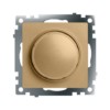 Выключатель диммирующий TRIAC (механизм) Stekker 250В 500W Катрин золото GLS10-7106-08