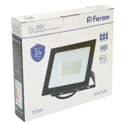 Прожектор светодиодный Feron LL-931 IP65 70W 6400K — изображение 8