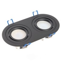 Светильник потолочный встраиваемый DL2812 MR16 50Вт G5.3 прямоугольник черный