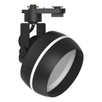 Светильник Feron AL168 трековый однофазный на шинопровод под лампу GX70 черный
