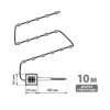 Гирлянда CCГ-112 "Роса" на солнечной батарее, 10 м, 100 LED, теплый белый, IP54, TDM