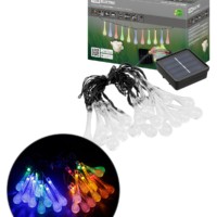 Гирлянда ССГ-148 “Капли” на солнечной батарее, 2.7 м, 20 LED, многоцветный, IP54, TDM