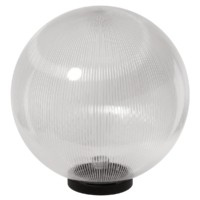 Светильник НТУ 03-100-405 шар d=400 мм IP54 (прозрач призма ПММА, основание плоское ПК 145, Е27) TDM