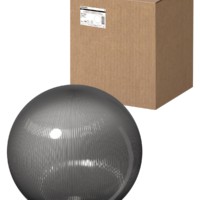 Светильник НТУ 03-100-406 шар d=400 мм IP54 (дымч призма ПММА, основание плоское ПК 145, Е27) TDM