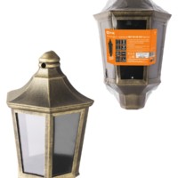 Светильник садово-парковый НБУ 06-60-003 настенный, пластик, расс. поликарбонат, бронза TDM