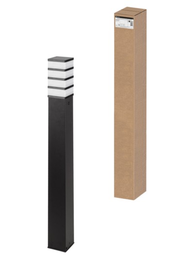 Светильник садово-парковый НТУ 02-100-045 “Инокс 8410” напольный, алюминий, расс.полистирол TDM