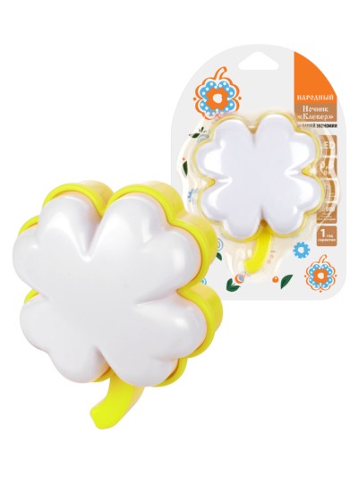 Ночник “Звездочка” с датчиком освещенности, 0,5 Вт, розовый,220 В Народный