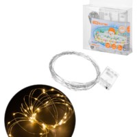 Гирлянда светодиодная “Роса50” 50LED, 5м, 3000К, 3хАА, TDM