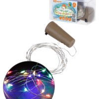 Гирлянда-пробка для бутылки “Роса20” 20LED, 2м, многоцветная, 3хAG13/LR44, TDM