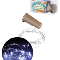 Гирлянда-пробка для бутылки “Роса20” 20LED, 2м, 6000К, 3хAG13/LR44, TDM