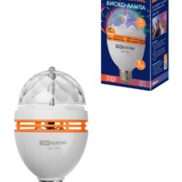 Диско-лампа ДЛ-01 с цоколем Е27, 3 Вт, RGB, 220 В, белый, TDM