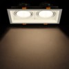 Светильник встраиваемый карданный "Фокус-1" LED CSL-01-2x11-WW 22 Вт, 35°, 3000 К, 80 Ra, IP20, TDM