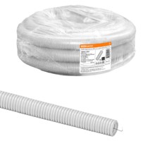 Гофротруба ПВХ для кабеля d25 с протяжкой 25м лёгкая TDM SQ0401-0023