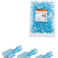 Разъем РпИп 2,5-6 плоский (папа) нейлоновый (100 шт.) TDM