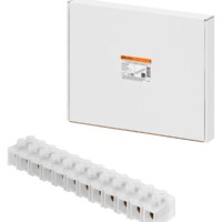 Зажим винтовой ЗВИ-150 полипропилен 10-35мм2 12пар 100°С белый (индивидуальная упаковка) TDM