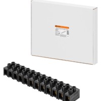 Зажим винтовой ЗВИ-150, полипропилен, 10-35 мм², 12 пар, 100°С,черный (индивидуальная упаковка), TDM