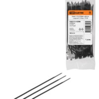 Хомут 2,5х250мм нейлон (черный) (100шт) TDM