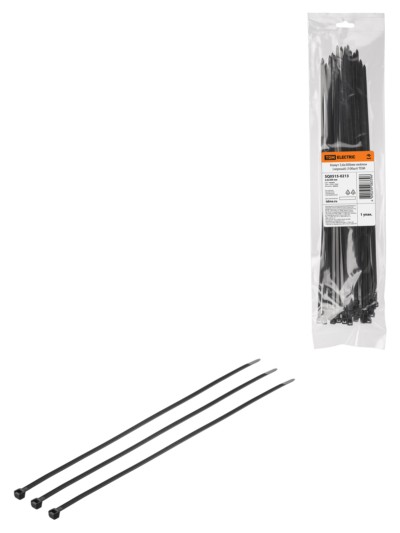 Хомут 3,6х300мм нейлон (черный) (100шт) TDM