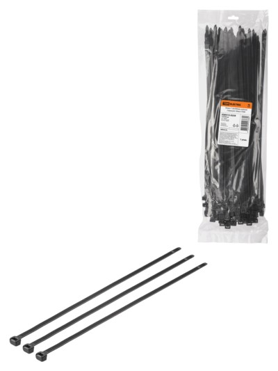 Хомут 7,6х500мм нейлон (черный) (50шт) TDM