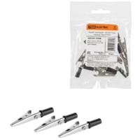 Зажим “крокодил” ЗК 15А 53мм черный (10шт) TDM