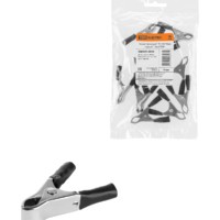 Зажим “крокодил” ЗК 10А 50мм черный (10шт) TDM