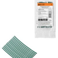 Набор трубок термоусаживаемых, клеевых ТТкНГ(3:1) “Моноцвет, зеленый 1,5/0,6 TDM”