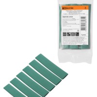 Набор трубок термоусаживаемых, клеевых ТТкНГ(3:1) “Моноцвет, зеленый 12,7/4,3 TDM”